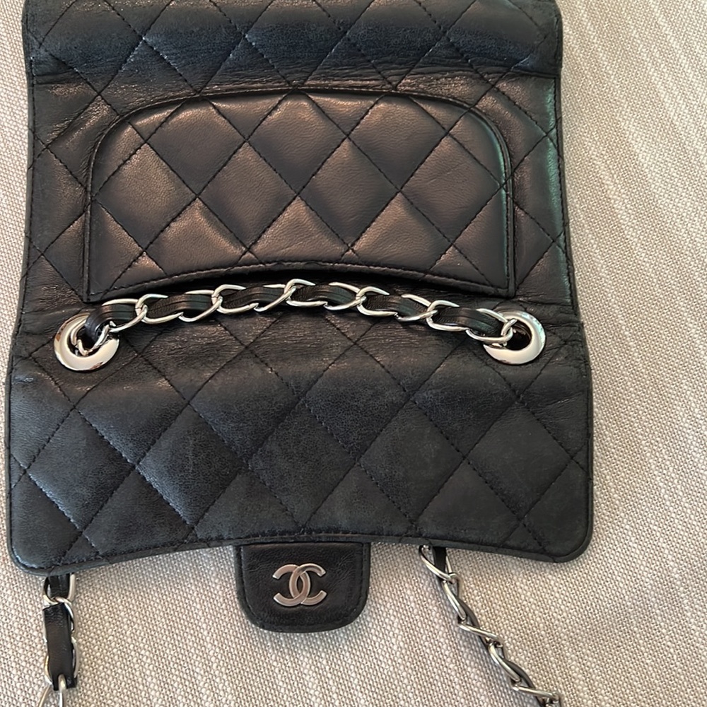 Chanel Matelassé Flap Wallet on Chain w/silver fixtures. - Picture 5 of 5